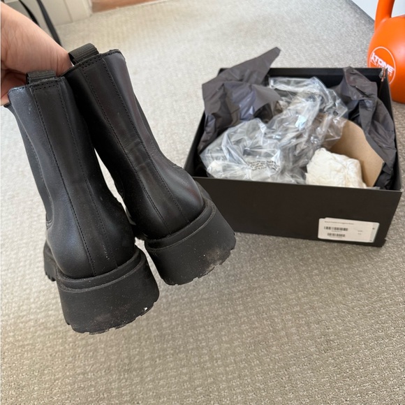 Thursday Boot Company Black Leather Combat Boots - Picture 3 of 5